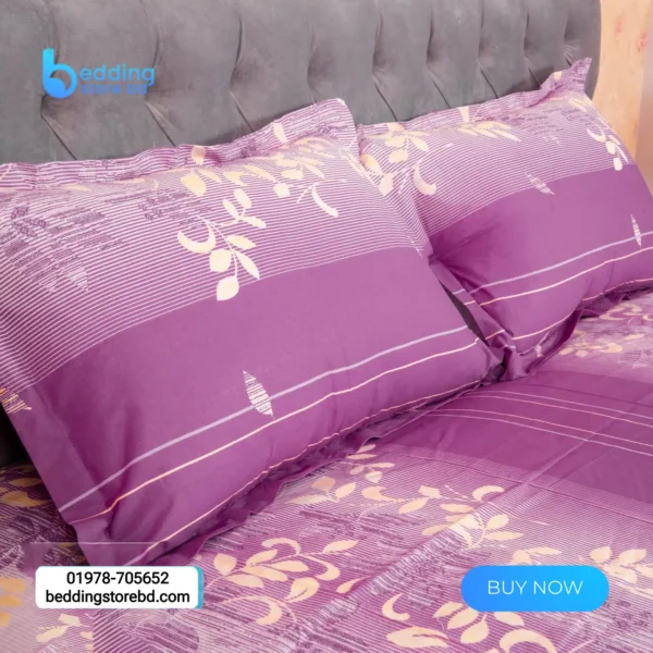 Purple Print Bed Sheet
