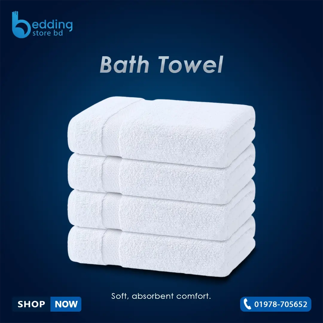 Luxurious Soft Cotton Bath Towel – Super Absorbent & Fast Drying