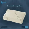 Best contour memory pillow with ergonomic shape and breathable unwoven bamboo cover