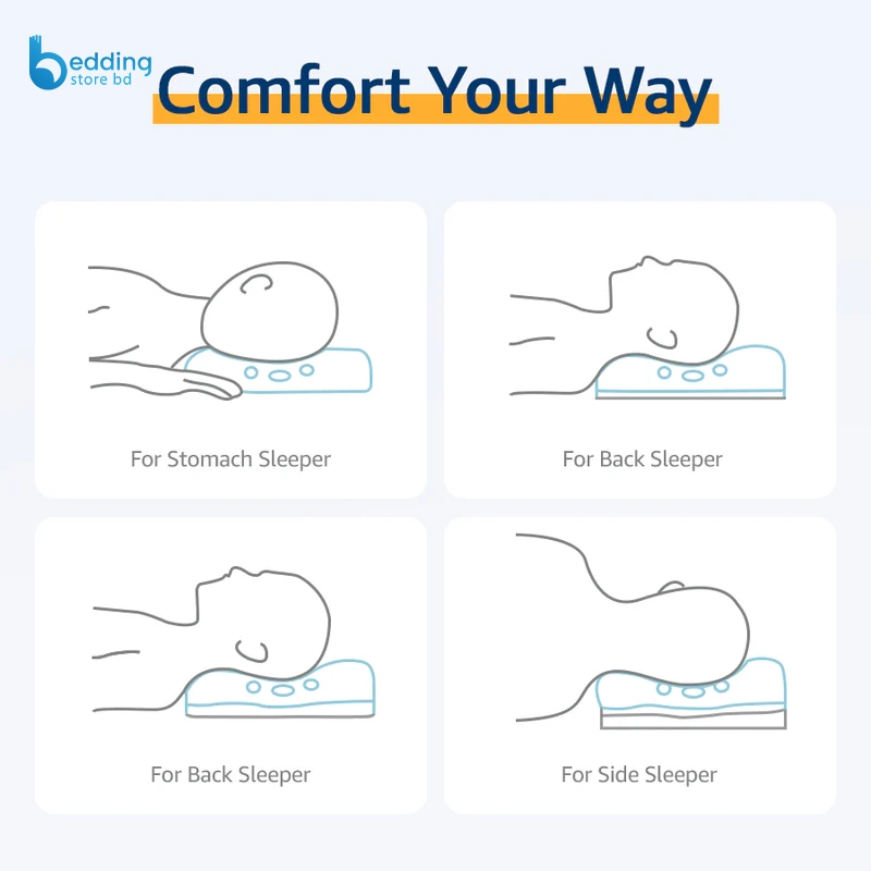 Exclusive Latex Pillow – 100% Natural & Supportive | Bedding Store BD