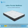 Latex Pocket Spring Mattress top view with 2-inch natural latex topper and premium Seven -layer panel