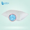 Premium viscoelastic memory foam pillow showing contouring shape and soft texture