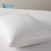 Premium hypoallergenic micro fiber pillow showing fluffy cotton filling and breathable fabric