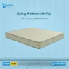 Spring with Top Mattress 1 top view with soft quilted top layer and Damask fabric for luxurious comfort