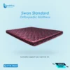 Swan Standard Orthopedic Mattress top view with premium quilted fabric for back pain relief