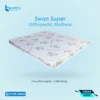 Swan Super Orthopedic Mattress top view with premium quilted fabric for back pain relief