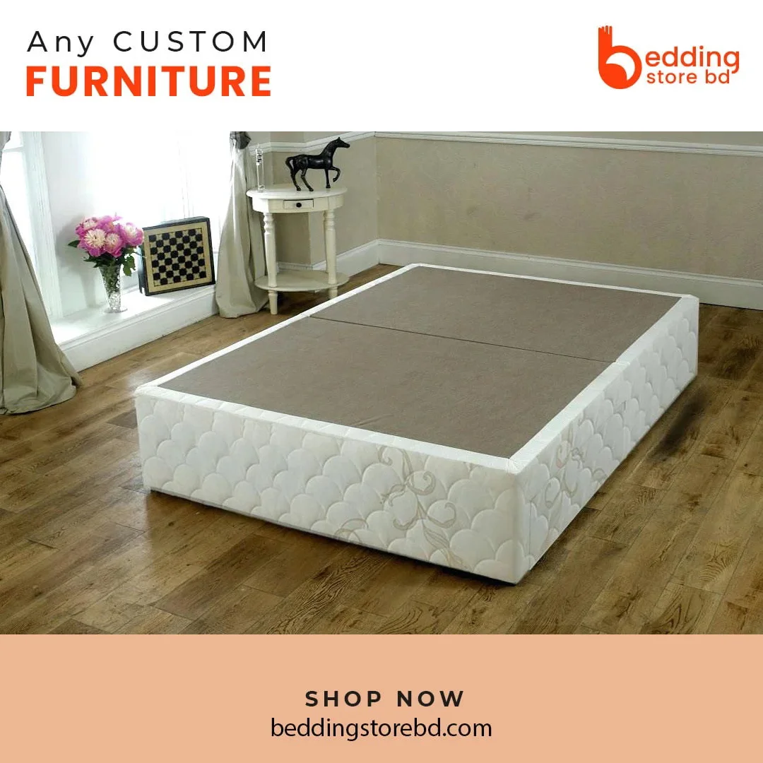 Customized Bed Base Design – Premium Quality & Modern Look | Bedding Store BD