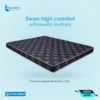 "Swan High Comfort Orthopedic Mattress top view with premium rebond and PE foam layers"