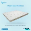 Medicated Mattress top view with firm hard felt and PE layers for back support