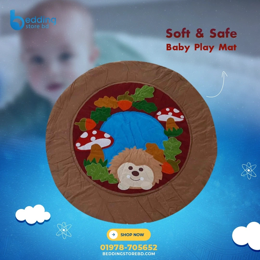 Kid playing mat with colorful design – Bedding Store BD
