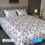 White Field Printed Bed Sheet