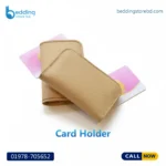 Minimalist Leather Card Holder - Slim Design | Bedding Store BD
