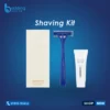 Complete premium men's shaving kit with luxury grooming tools