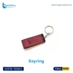 Premium Leather & Metal Keyring – Stylish Heavy-Duty Keychain | Bedding Store BD