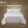Comforter Dream Pink with soft cotton fabric and stylish quilting patterns spread on bed