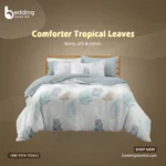 Comforter Tropical Leaves | Stylish Quilted Cotton Comfort | Bedding Store BD
