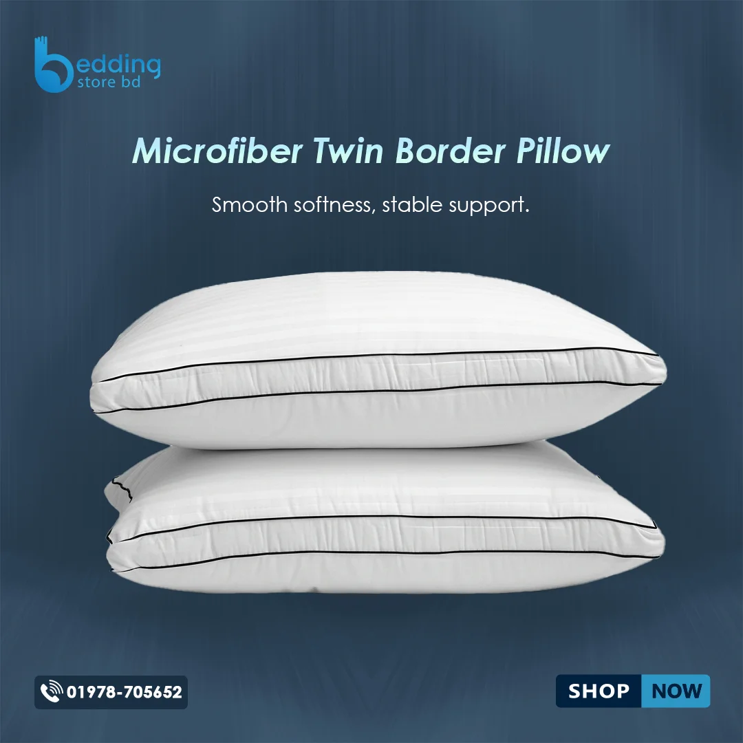Microfiber Twin Border Pillow