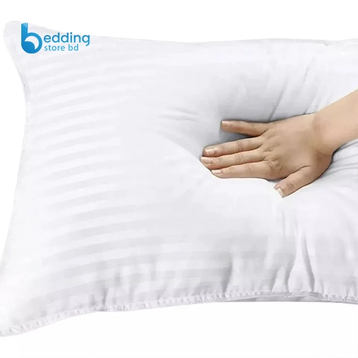 Organic Twin Border white stripe Pillow - Image 2