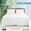 Premium white bed sheet for luxury hotel feel