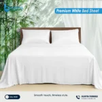 Premium White Bed Sheet – Soft, Breathable & Luxury Cotton | Bedding Store BD