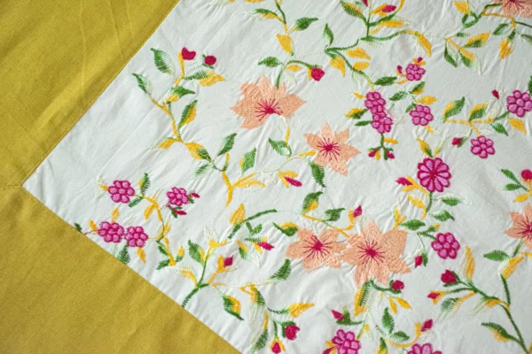 Yellow Dream Embroidery Bed Sheet - Image 2