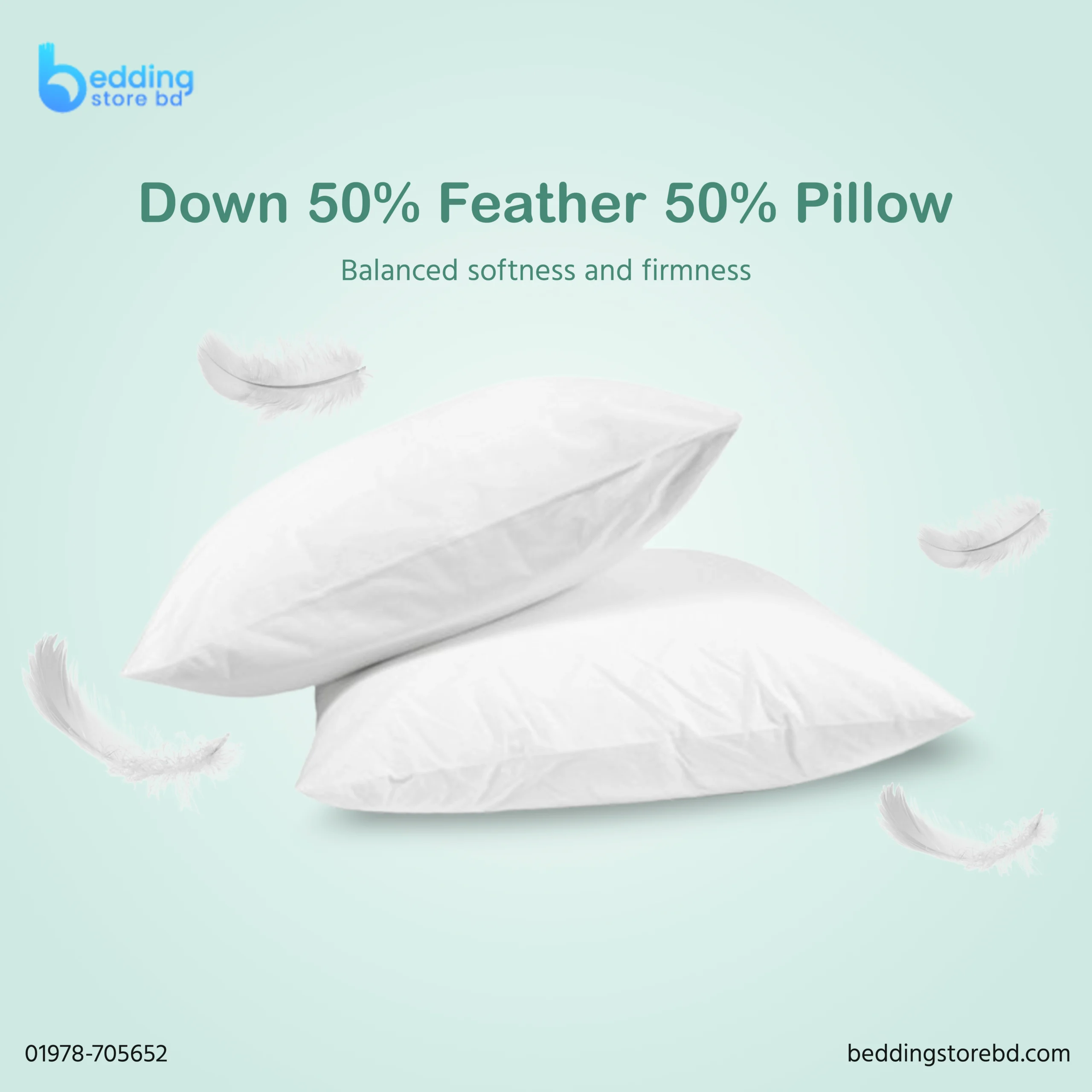 Down 50 Feather 50 Pillow