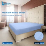 Premium Cotton Fitted Sheet - Soft & Secure Fit | Bedding Store BD