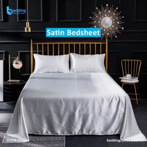 Ash Satin Bedsheet 3Pec