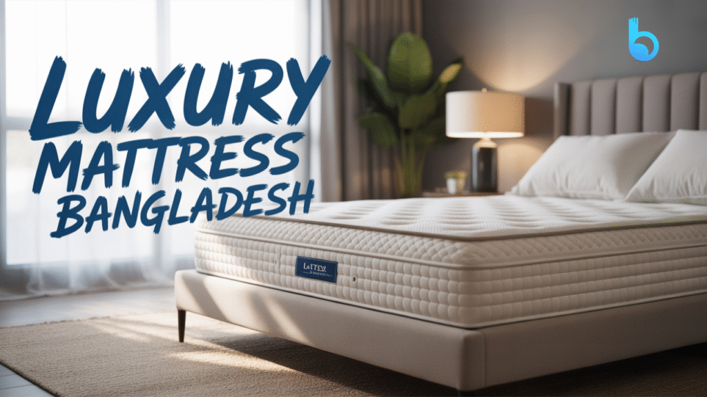 Image of a pristine, high-quality latex orthopedic luxury mattress from Bedding Store BD, highlighting its incredible benefits for sleep and health.