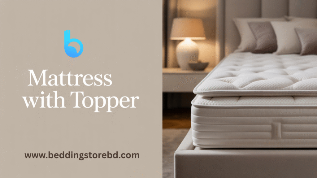 Mattress with topper BD for comfort and back support