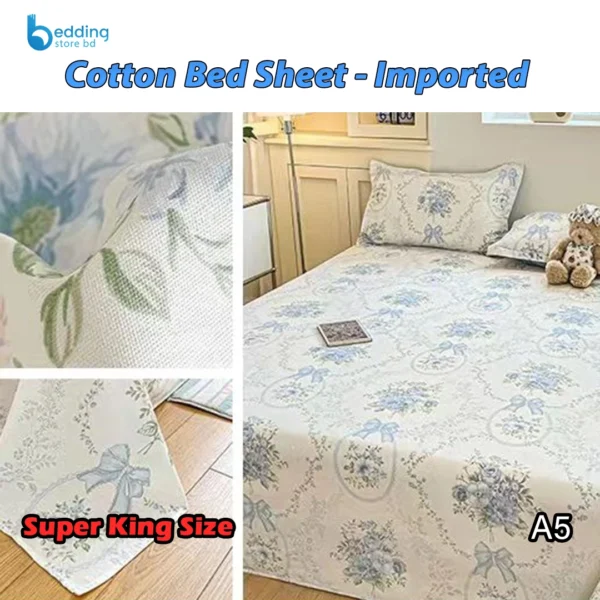 Cotton Bed Sheet - Imported