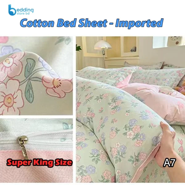 Cotton Bed Sheet - Imported