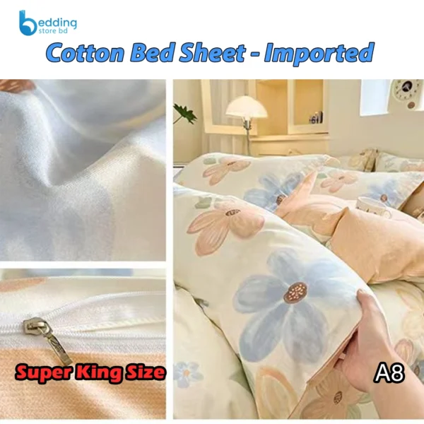 Cotton Bed Sheet - Imported