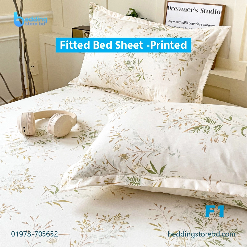Fitted Bed Sheet -Printed (Imported )