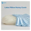 Removable washable breathable ice cool fabric cover on hypoallergenic natural latex pillow