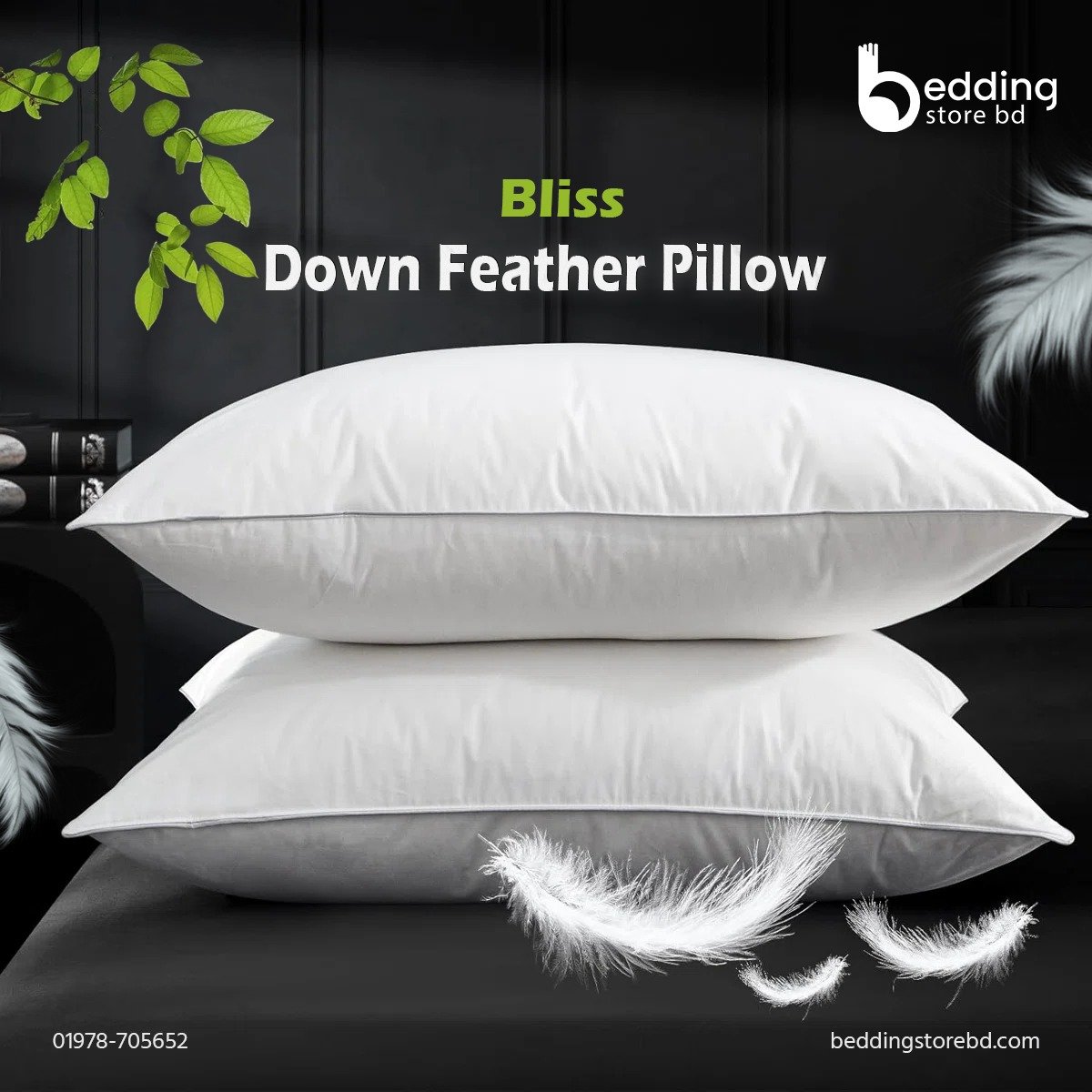 Bliss Down Feather Pillow