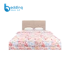 Cozy bedroom setup with all-season floral print comforter for warm comfortable sleep