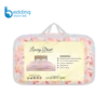 Machine washable durable floral print comforter with even warmth distribution