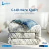 Premium cashmere quilt in classic design for cozy and warm bedding