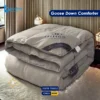 Hypoallergenic goose down filling in luxury all-season comforter