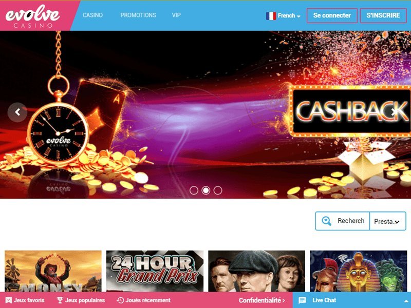 Découvrez le monde en évolution de l’Evolve Casino en ligne France