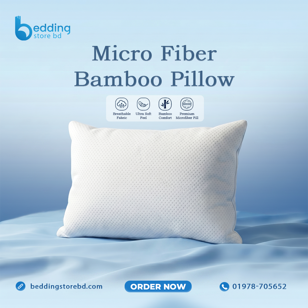 Bamboo Micro Pillow | Cooling Comfort - Image 2