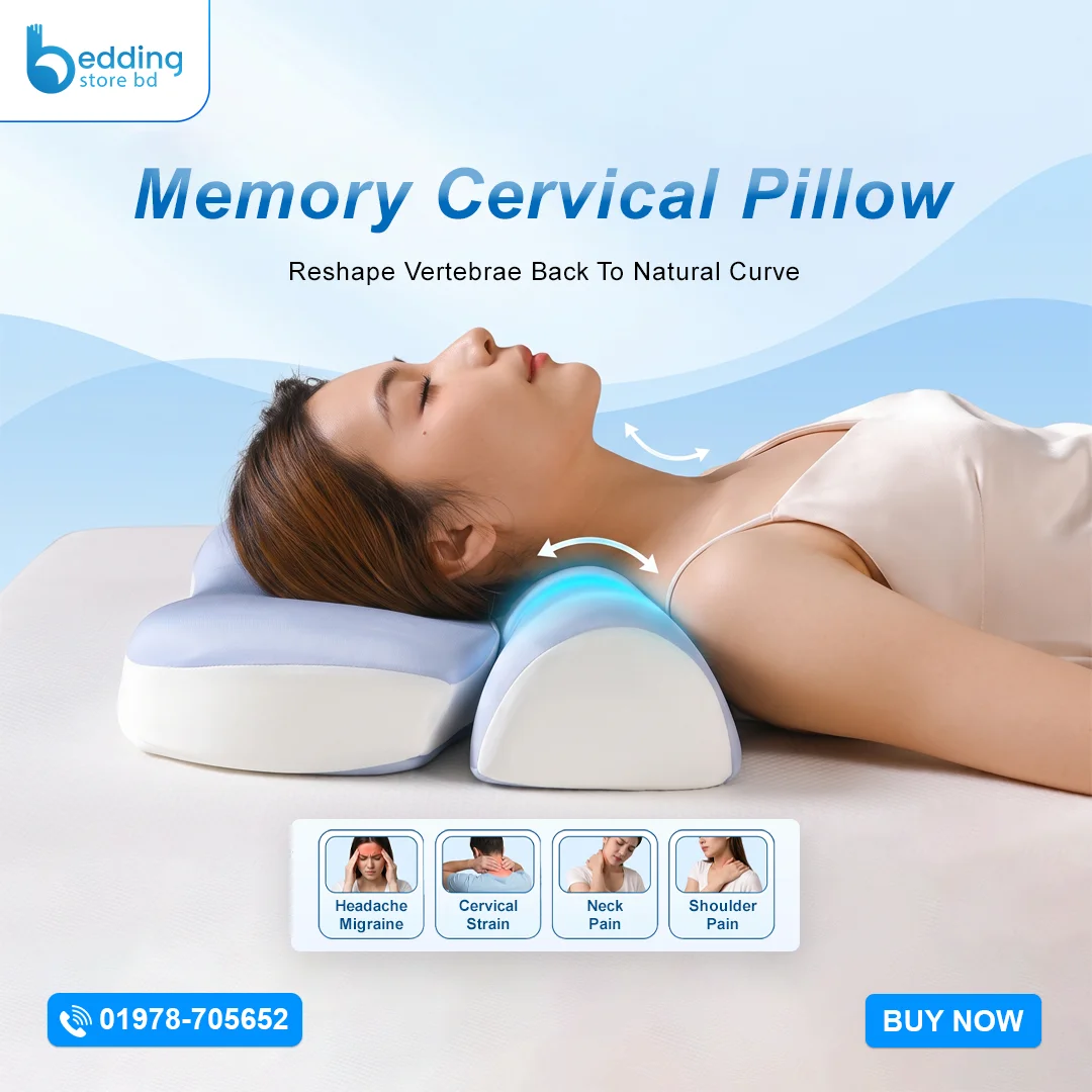 Ergonomic Memory Cervical Pillow | Neck & Shoulder Pain Relief